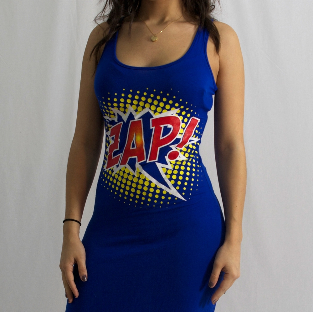 Comic book Zap Maxi Dress
